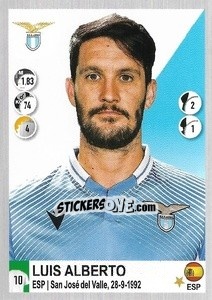 Figurina Luis Alberto - Calciatori 2020-2021 - Panini