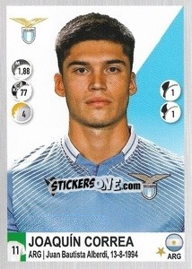 Sticker Joaquín Correa - Calciatori 2020-2021 - Panini
