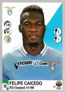 Figurina Felipe Caicedo - Calciatori 2020-2021 - Panini