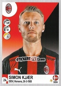 Sticker Simon Kjær - Calciatori 2020-2021 - Panini