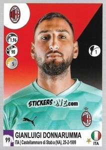 Cromo Gianluigi Donnarumma - Calciatori 2020-2021 - Panini