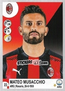 Sticker Mateo Musacchio - Calciatori 2020-2021 - Panini