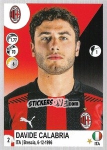 Sticker Davide Calabria