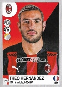 Figurina Theo Hernández - Calciatori 2020-2021 - Panini