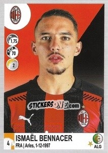 Sticker Ismaël Bennacer - Calciatori 2020-2021 - Panini