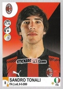 Sticker Sandro Tonali - Calciatori 2020-2021 - Panini