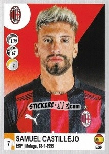 Figurina Samuel Castillejo - Calciatori 2020-2021 - Panini