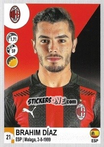 Sticker Brahim Díaz - Calciatori 2020-2021 - Panini