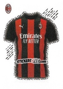 Sticker Milan (Maglia Home) - Calciatori 2020-2021 - Panini