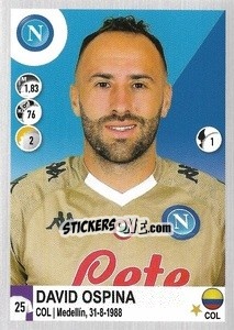 Sticker David Ospina - Calciatori 2020-2021 n. 350 - Panini