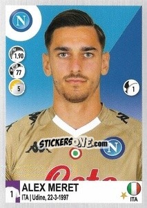 Sticker Alex Meret - Calciatori 2020-2021 - Panini