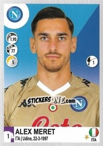 Cromo Alex Meret - Calciatori 2020-2021 - Panini