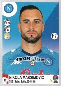 Sticker Nikola Maksimovic - Calciatori 2020-2021 n. 352 - Panini