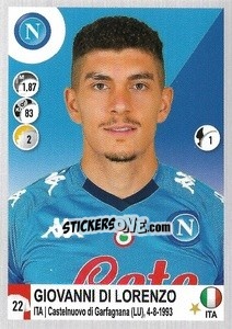 Sticker Giovanni Di Lorenzo - Calciatori 2020-2021 - Panini