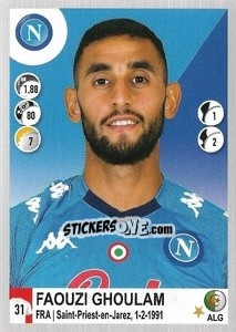 Figurina Faouzi Ghoulam - Calciatori 2020-2021 - Panini