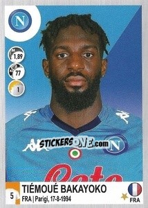 Sticker Tiémoué Bakayoko - Calciatori 2020-2021 - Panini