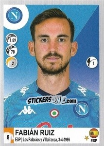 Figurina Fabián Ruiz - Calciatori 2020-2021 - Panini