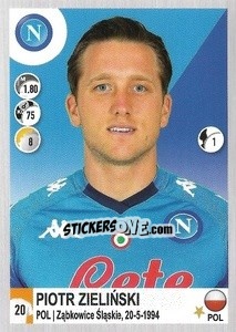 Sticker Piotr Zielinski - Calciatori 2020-2021 n. 363 - Panini