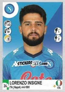 Cromo Lorenzo Insigne - Calciatori 2020-2021 - Panini