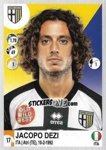 Sticker Jacopo Dezi - Calciatori 2020-2021 - Panini