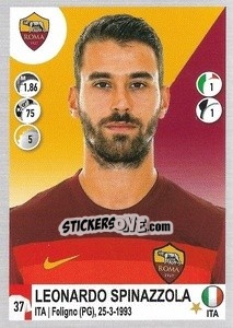 Figurina Leonardo Spinazzola - Calciatori 2020-2021 - Panini