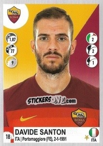 Figurina Davide Santon - Calciatori 2020-2021 - Panini