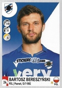 Sticker Bartosz Bereszyński - Calciatori 2020-2021 - Panini