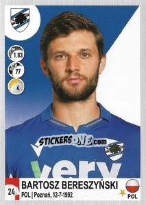 Figurina Bartosz Bereszyński - Calciatori 2020-2021 - Panini