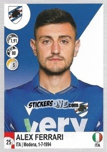 Sticker Alex Ferrari - Calciatori 2020-2021 - Panini
