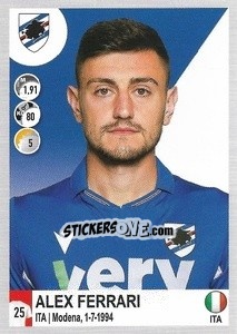 Cromo Alex Ferrari - Calciatori 2020-2021 - Panini