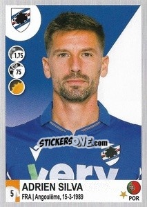 Sticker Adrien Silva - Calciatori 2020-2021 n. 435 - Panini
