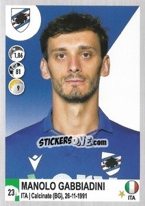 Sticker Manolo Gabbiadini - Calciatori 2020-2021 - Panini