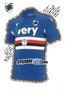 Sticker Sampdoria (Maglia Home) - Calciatori 2020-2021 - Panini