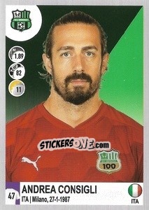 Figurina Andrea Consigli - Calciatori 2020-2021 - Panini