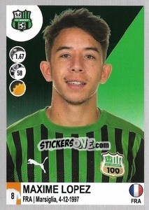 Cromo Maxime Lopez - Calciatori 2020-2021 - Panini