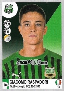 Cromo Giacomo Raspadori - Calciatori 2020-2021 - Panini