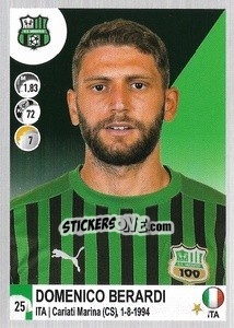 Sticker Domenico Berardi - Calciatori 2020-2021 n. 470 - Panini