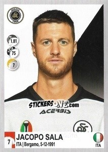 Figurina Jacopo Sala - Calciatori 2020-2021 - Panini