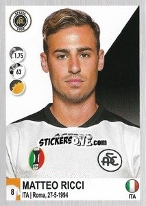 Cromo Matteo Ricci - Calciatori 2020-2021 - Panini