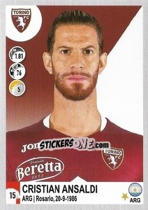 Cromo Cristian Ansaldi - Calciatori 2020-2021 - Panini