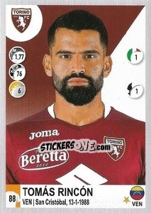 Sticker Tomás Rincón - Calciatori 2020-2021 - Panini