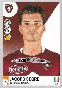 Sticker Jacopo Segre - Calciatori 2020-2021 - Panini