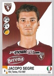 Figurina Jacopo Segre - Calciatori 2020-2021 - Panini