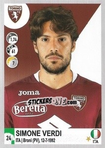 Cromo Simone Verdi - Calciatori 2020-2021 - Panini