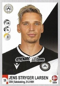 Sticker Jens Stryger Larsen - Calciatori 2020-2021 - Panini