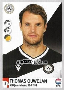 Figurina Thomas Ouwejan - Calciatori 2020-2021 - Panini