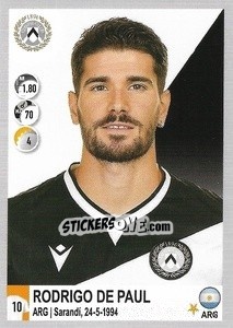 Figurina Rodrigo de Paul - Calciatori 2020-2021 - Panini