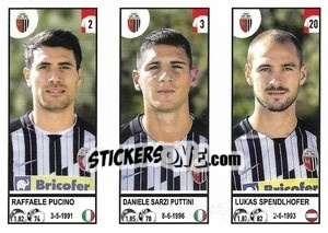 Sticker Raffaele Pucino / Daniele Sarzi Puttini / Lukas Spendlhofer - Calciatori 2020-2021 - Panini