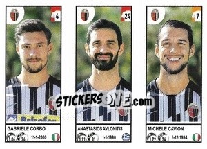 Cromo Gabriele Corbo / Anastasios Aulōnitis / Michele Cavion - Calciatori 2020-2021 - Panini