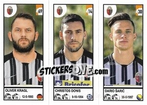 Cromo Oliver Kragl / Christos Dōnis / Dario Šaric - Calciatori 2020-2021 - Panini